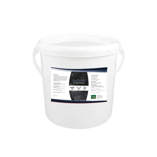 CarboVit - Futterkohle mit Kräutern und EM im Kübel 11 Liter