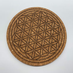 Korkuntersetzer Blume des Lebens