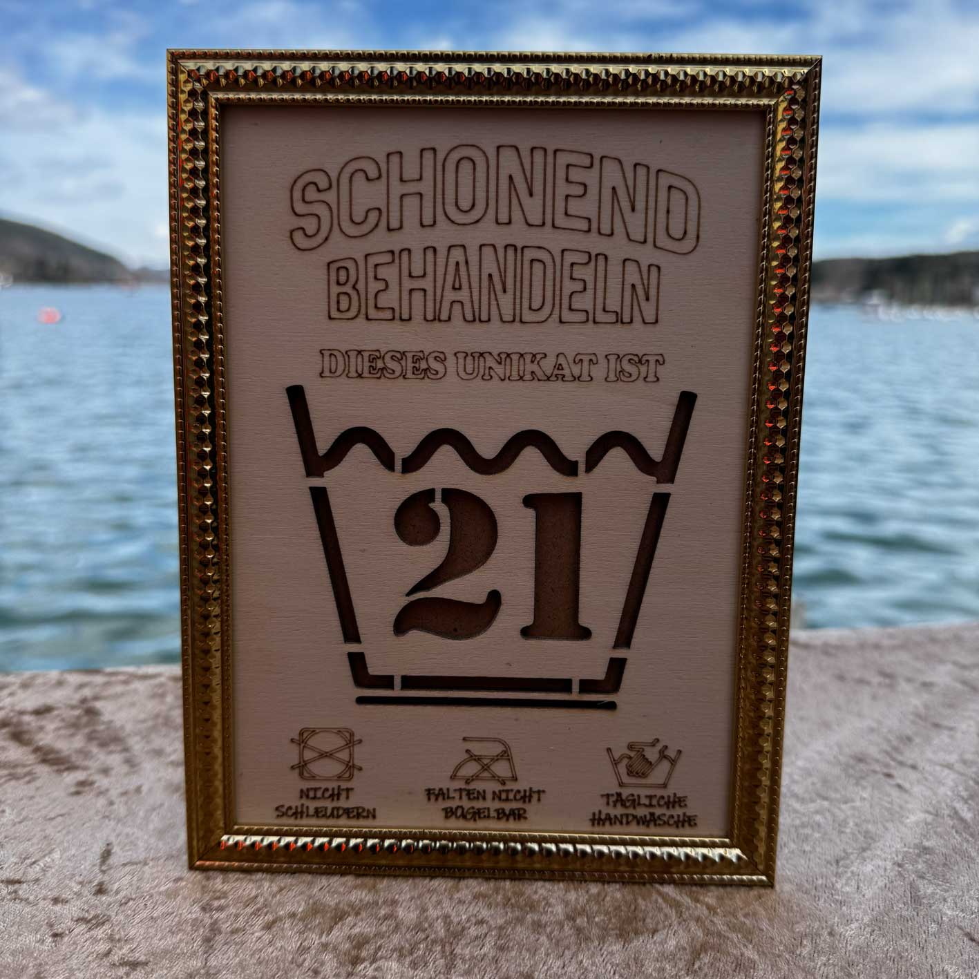 Geldgeschenk im Rahmen - Schonend behandeln 50 – Bild 4