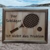 Geldgeschenk im Rahmen - Tennis - Der Schläger ist nicht das Problem