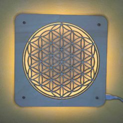 Wandlicht Blume des Lebens - USB - warmweiß