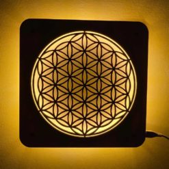 Wandlicht Blume des Lebens - USB - warmweiß