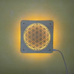 Wandlicht Blume des Lebens - USB - warmweiß